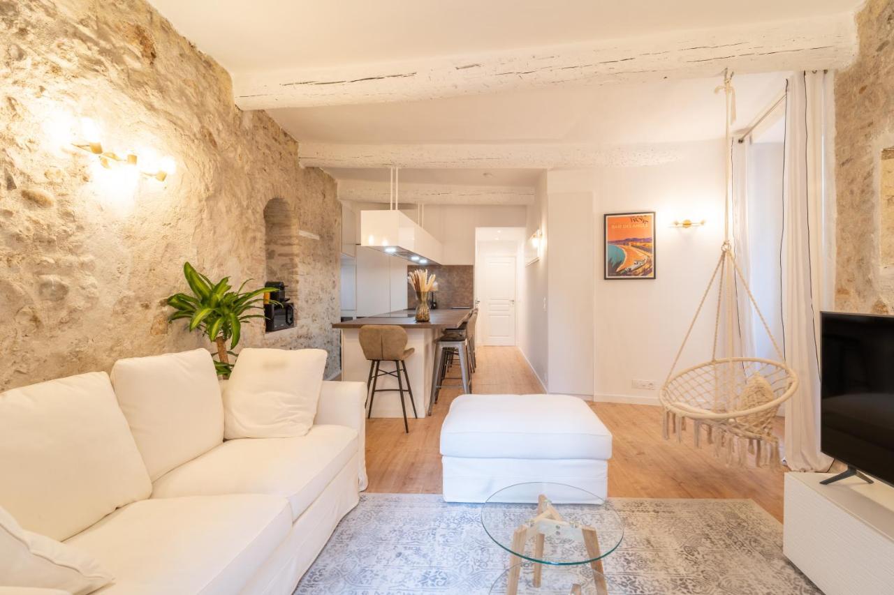 Fusion - Charme De L'ancien Et Confort Moderne - Vieux - 2 - Wifi - 5 Min Des Plages - 30 Min De Cannes Et Monaco Appartement