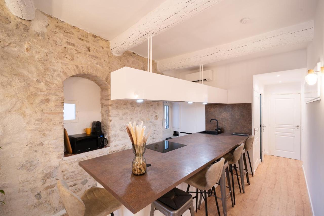 Fusion - Charme De L'ancien Et Confort Moderne - Vieux - 2 - Wifi - 5 Min Des Plages - 30 Min De Cannes Et Monaco Appartement